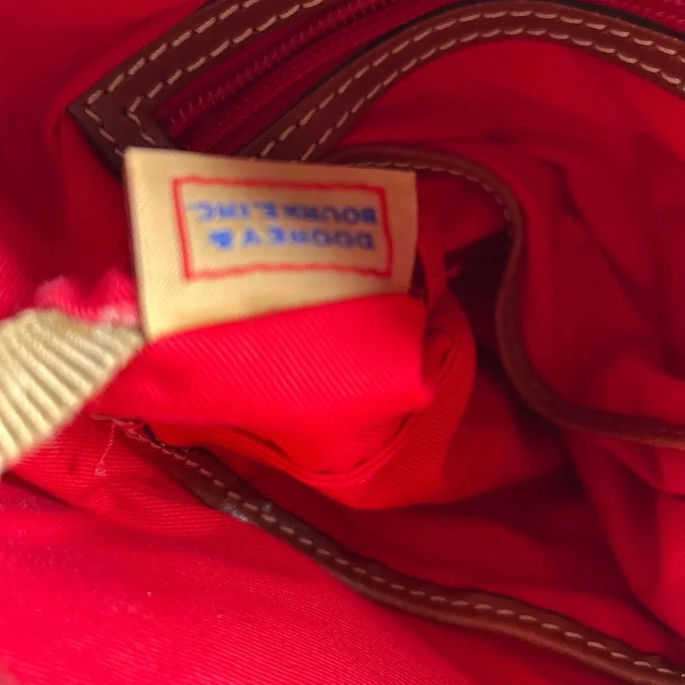 Dooney & Bourke Pebble Grain Leather North South Crossbody‎ Bag Caramel Tan
